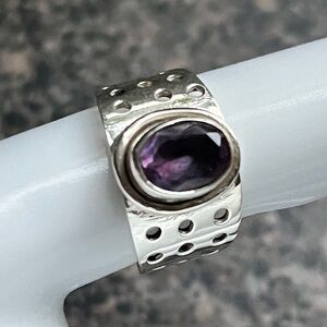 Mystic Guard – Bali Sterling Amethyst Ring Approx. Size 6.5